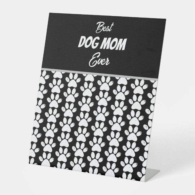 SIGNE DE TABLE MEILLEUR CHIEN MOM JAMAIS (Recto)