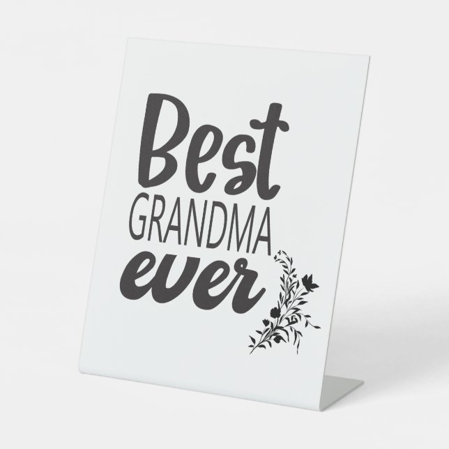 SIGNE DE TABLE MEILLEUR GRANDMA JAMAIS SIGNER (Recto)