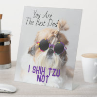 Meilleur papa Shih Tzu Pas mignon drôle photo de c