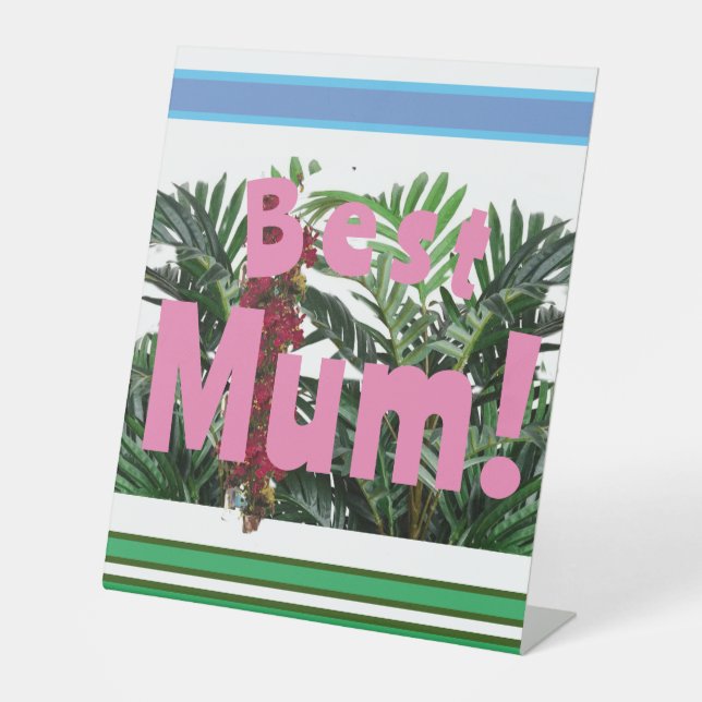 Signe De Table Meilleure maman ! (Recto)