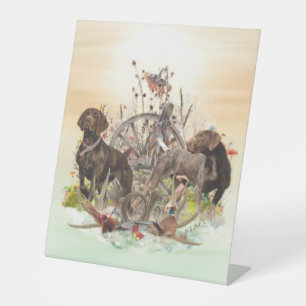 Signe De Table Meilleures heures de la journée à la chasse, GSP