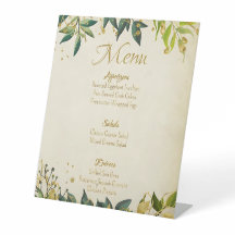 Menu mariage Brown