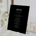 Signe De Table Menu vintage minimaliste mariage de machine à écri<br><div class="desc">Un design minimaliste et vintage pour votre papeterie mariage : choisissez cette suite mariage rétro mais moderne,  avec une police de machine à écrire. Entièrement personnalisable,  pour les amateurs de simplicité.</div>
