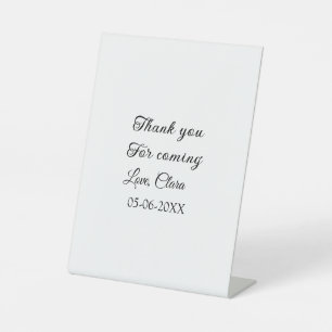 Signe De Table merci de venir ajouter un message texte