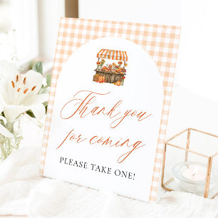 Signe De Table Merci d'être venu, Fraîchement cueillie du marché