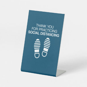 Signe De Table Merci Pour Pratiquer La Distance Sociale