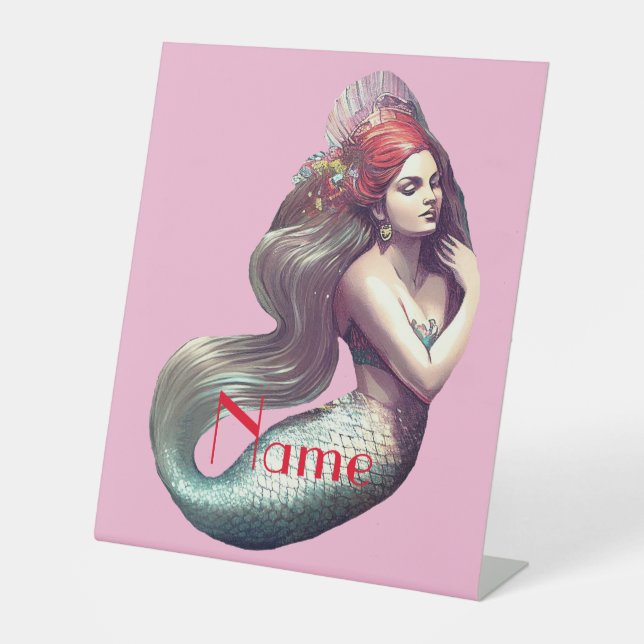 Signe De Table Mermaid Beauté de Redhead Thunder_Cove (Recto)
