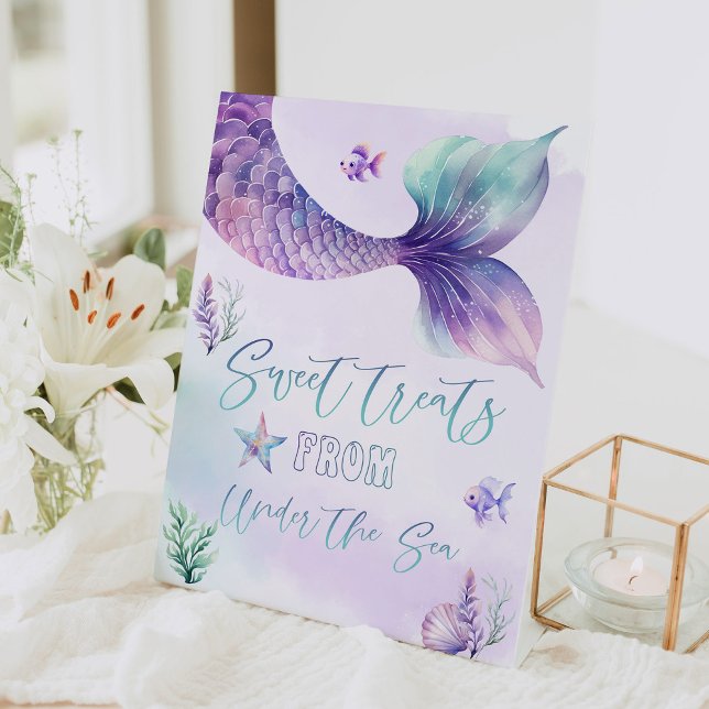 Signe De Table Mermaids Sucres gourmandises de Under the sea (Créateur téléchargé)