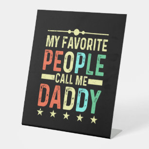 Signe De Table Mes Gens Favoris M'Appelent Papa