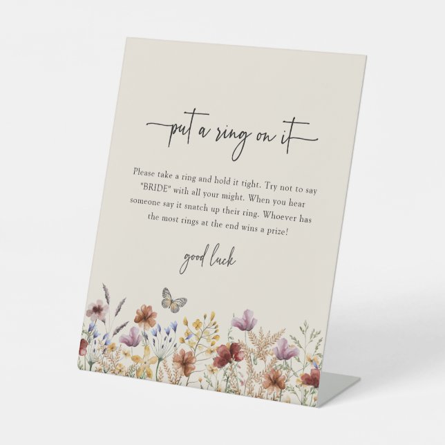 Signe De Table Mettez-Le Sur Une Bague (Recto)