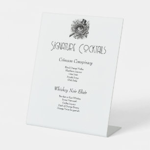 Signe De Table Meurtre Mystère Signature Cocktails