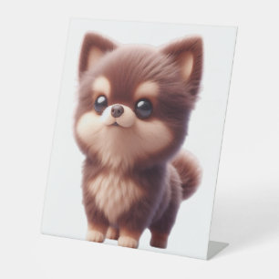 Signe De Table Mignonne French Bulldog portant des lunettes de so
