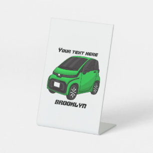 Signe De Table Mignonne micro-voiture verte