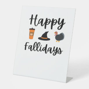 Signe De Table Mignonne saison d'automne Joyeux Fallidays Thanksg