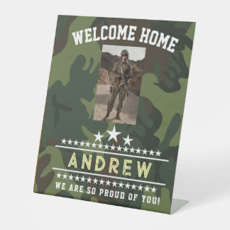 Signe De Table Military Welcome Home Pedestal Sign – Army Nationa