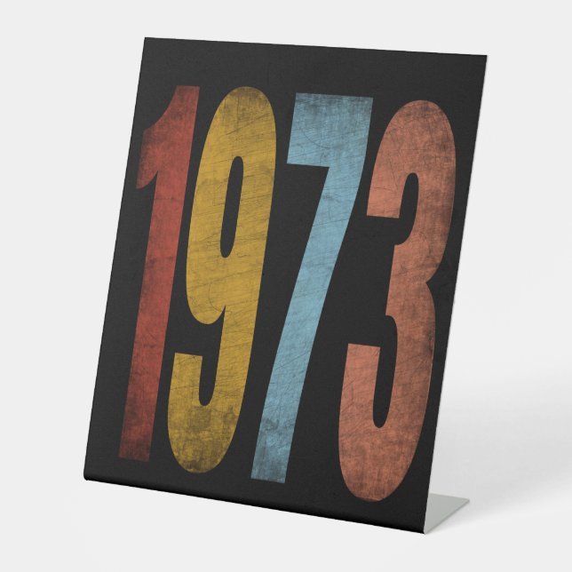 SIGNE DE TABLE MILLÉSIMÉ 1973 (Recto)