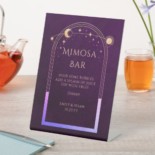 Signe De Table Mimosa Bar Mystical Rainbow Plum Sun Moon Stars