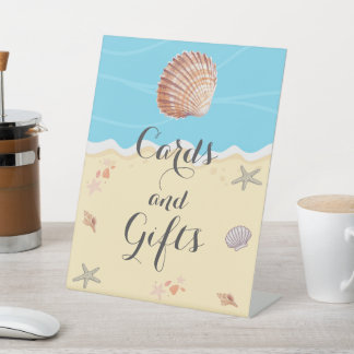 Signe De Table Minimal Blue Ocean Summer Wedding Cards and Gifts 