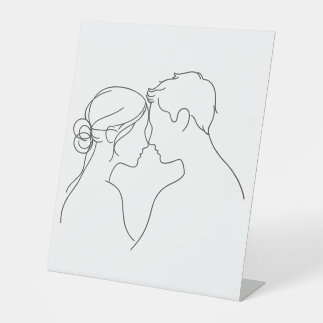 Signe De Table Minimal Love Illustration (Recto)