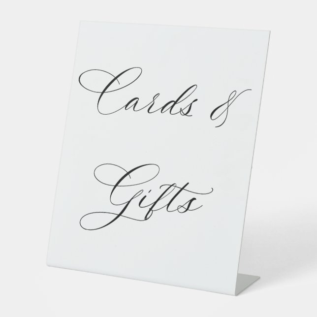 Signe De Table Minimalist Elegant Script Cards & Gifts Wedding  (Recto)