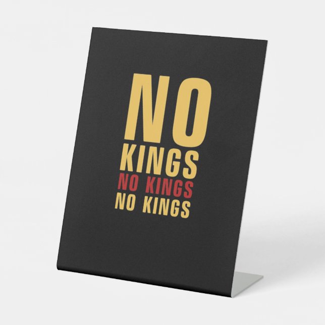 Signe De Table Minimalistic Design No Kings Rebellious No Kings C (Recto)