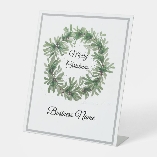 Signe De Table Mistletoe Wreath (Recto)