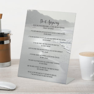 Signe De Table Misty Ocean Beach Le Faire De Toute Façon