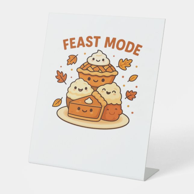 Signe De Table Mode Fête - Cute Confort d'automne Boxy T (Recto)