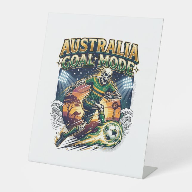 Signe De Table Mode squelette de l'Australie frappeur des nations (Recto)