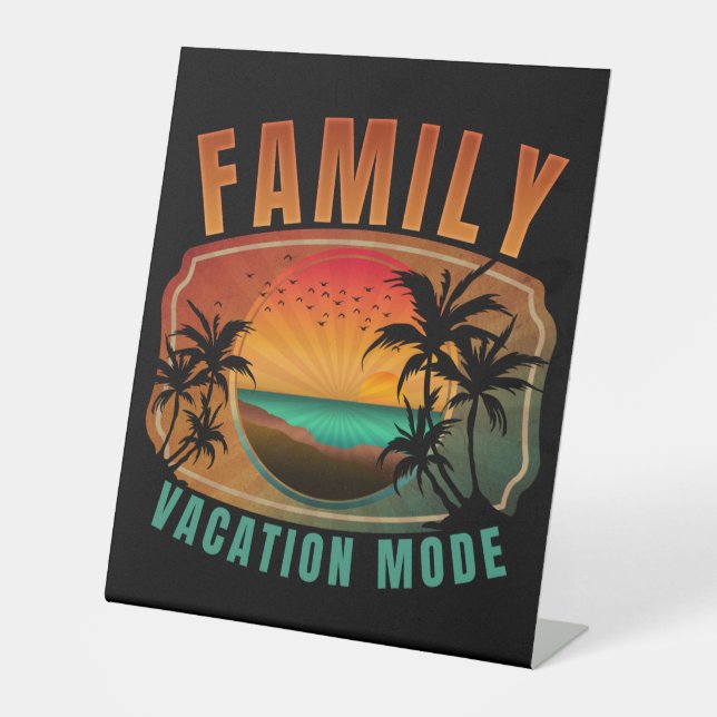 SIGNE DE TABLE MODE VACANCES EN FAMILLE (Recto)