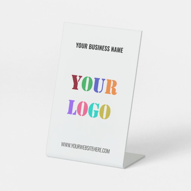 Signe De Table Modèle de signalisation automatique du logo de l'e (Recto)