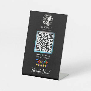 Signe De Table Modèle de stand Google Salon noir