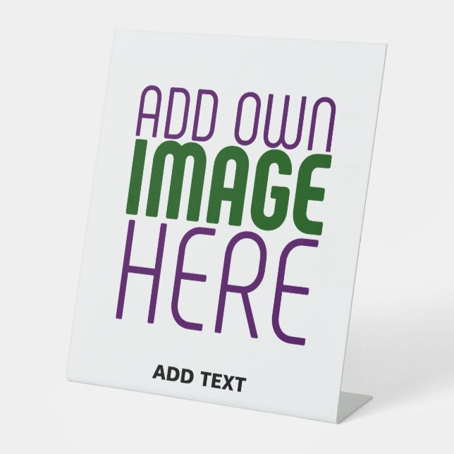 SIGNE DE TABLE MODÈLE DE TEXTE D'IMAGE BLANCHE SIMPLE MODERNE (Recto)