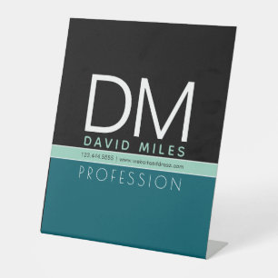 Signe De Table Modèle d'entreprise moderne Toutes les couleurs