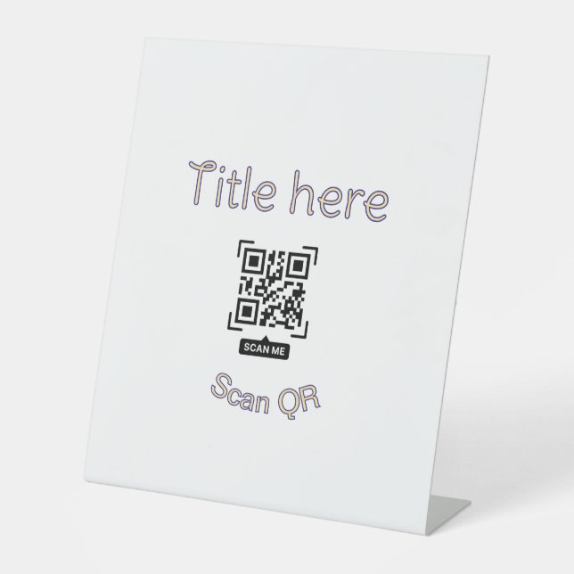 Signe De Table Modèle d'événement commercial avec scan simple de  (Recto)