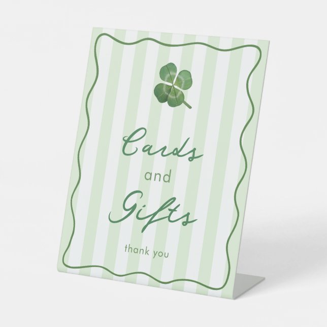 Signe De Table Modern Hand-Drawn St Patrick's Cards And Gifts (Recto)