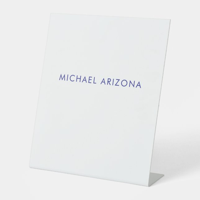 Signe De Table Modern Minimalist Simple Plain Own Name (Recto)