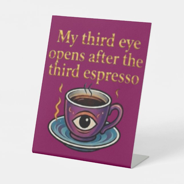 Signe De Table Modern Mystic Coffee Art My third eye collection (Recto)