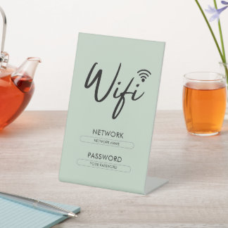 Signe De Table Modern Wifi Password Network