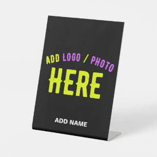 SIGNE DE TABLE MODERNE ET MODERNE PERSONNALISABLE NOIR VÉRIFIÉ
