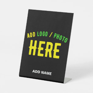 SIGNE DE TABLE MODERNE ET MODERNE PERSONNALISABLE NOIR VÉRIFIÉ