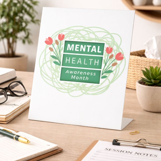 Signe De Table Mois de la sensibilisation à la santé mentale (Créateur téléchargé)