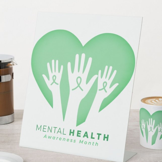 Signe De Table Mois de la sensibilisation à la santé mentale (Créateur téléchargé)