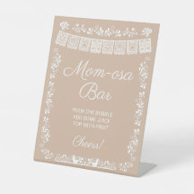 Mom-osa Bar Beige Baby Shower