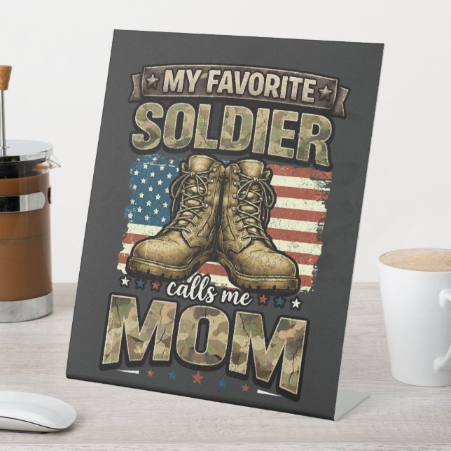 Signe De Table Mon soldat préféré m'appelle maman (In SItu)