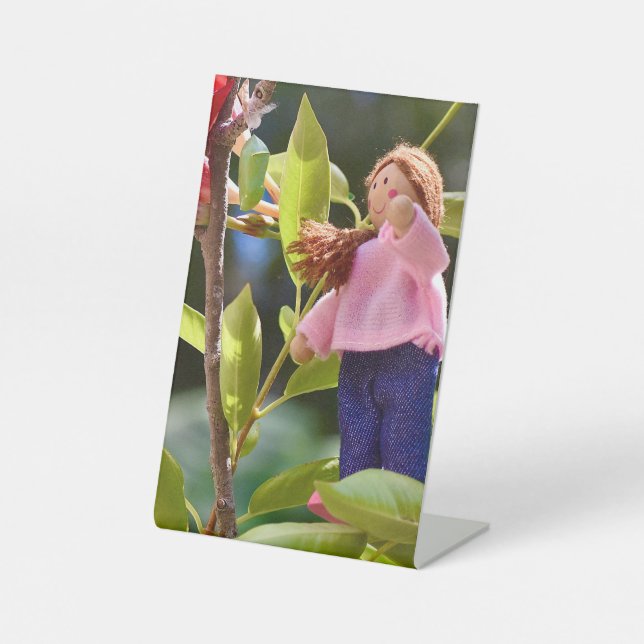 Signe De Table Monarque Papillon de fée de l'art Piédestal (Recto)