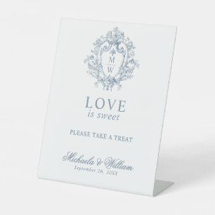 Signe De Table Monogramme Vintage Régence Mariage L'Amour Est Dou
