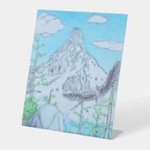 Montagne enneigée & Aigle