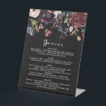 Signe De Table Moody Mariage Menu, Menu Noir, Aquarelle Florale<br><div class="desc">Il s'agit d'un menu dîner sombre moody avec des tons foncés et de beaux accents d'aquarelle. Modifier tous les termes sauf le mot "le". Toutes les couleurs de police sont également modifiables. Les seules couleurs qui ne sont pas modifiables sont les couleurs des flancs d'aquarelle. // Pour les designs correspondants,...</div>