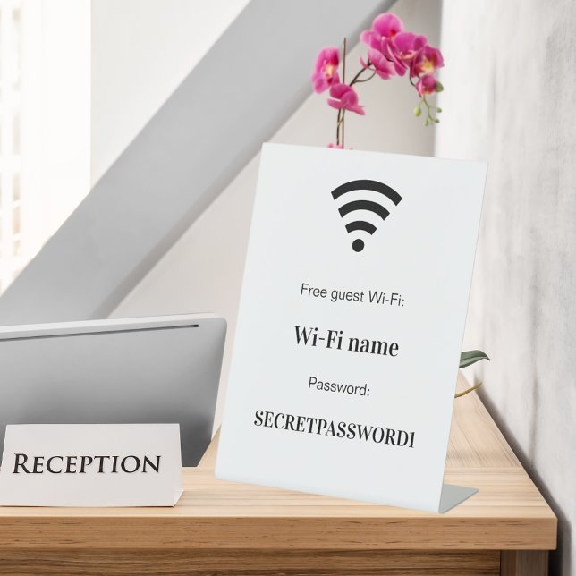 Signe De Table Mot de passe du réseau wifi invité (Créateur téléchargé)